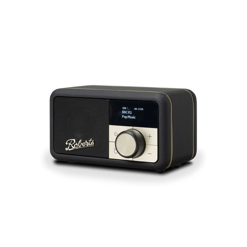 Roberts, REVPETITEBK, Revival Petite DAB/FM Rechargeable Bluetooth Radio, Black