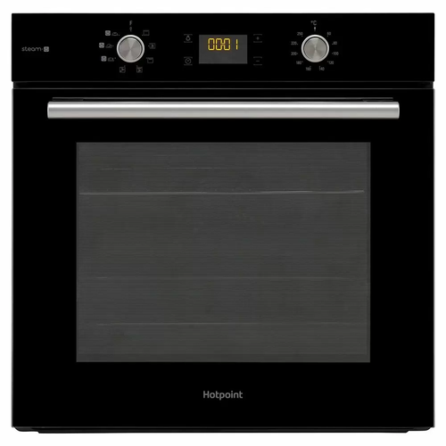 Hotpoint, FA4S541JBLGH, Built In Electric Single Oven With Added Steam Function, Black