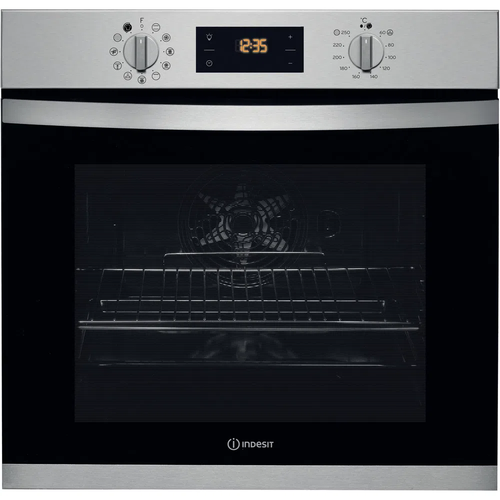 Indesit, IFW3841PIXUK, Built In Electric Single Oven, Stainless Steel