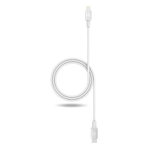 Mophie , 409903201, 1M Charge and Sync Cable USB-C to Lightning Cable, White