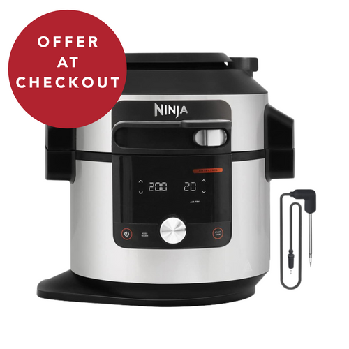 Ninja, OL750UK, Foodi Max 15 In 1 SmartLid 7.5L Multi-Cooker, Stainless Steel