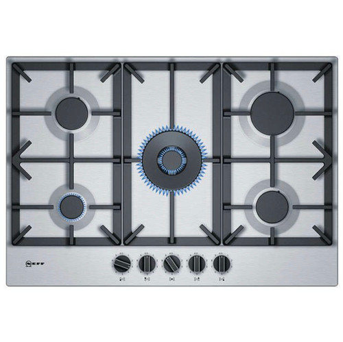 Neff, T27DS59N0, 75cm Gas Hob, Stainless Steel