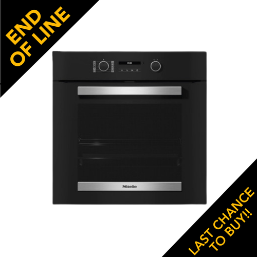 Miele, H2465B, 76L Single Oven, Black