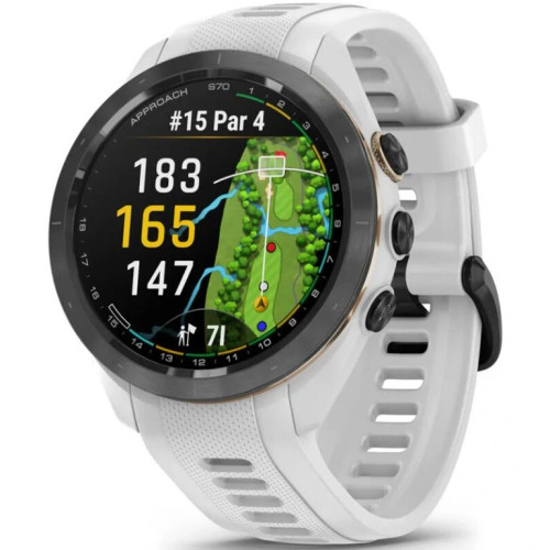 Garmin, 010-02746-10, Approach S70 42mm Golf Watch, White