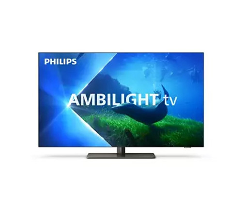 Philips, 55OLED808/12, 55" 4K OLED Smart Ambilight TV, Black