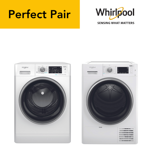 Whirlpool Black Line Freshcare 10Kg 1400 Spin,Washing Machine with 9Kg Heat Pump Tumble Dryer