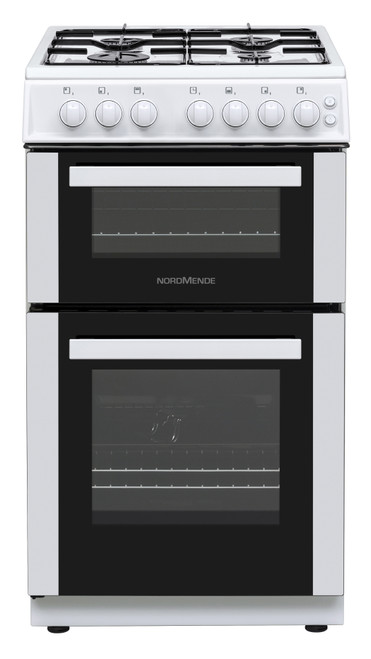 NordMende, CTG52WH, Freestanding 50cm Twin Cavity Natural Gas Cooker, White NordMende, CTG52WH, Freestanding 50cm Twin Cavity Natural Gas Cooker, White
