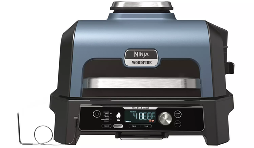 Ninja, OG901UK, Woodfire Pro Connect XL Electric BBQ Grill & Smoker, Black
