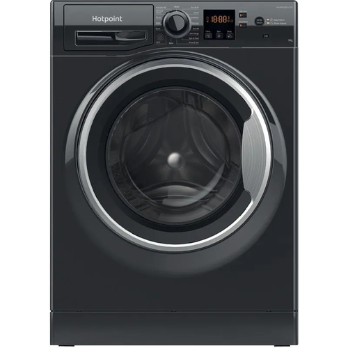 Hotpoint, NSWM945CBSUKN, 9kg Freestanding Washing Machine, Black