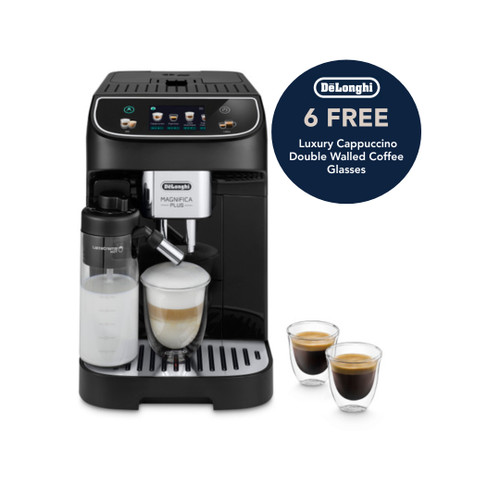 De'Longhi, ECAM320.60.B, Magnifica Plus Fully Automatic Bean-to-Cup Coffee Machine, Black De'Longhi, ECAM320.60.B, Magnifica Plus Fully Automatic Bean-to-Cup Coffee Machine, Black