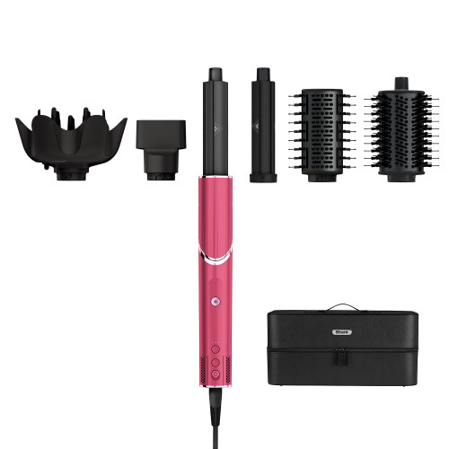 Shark, HD440BPUK, FlexStyle Limited Edition Malibu Pink 5-in-1 Air Styler & Hair Dryer Gift Set, Pink