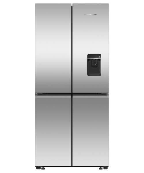 Fisher & Paykel, RF500QNUX1, Freestanding Quad Door Refrigerator Freezer, 79cm, 498L, Stainless Steel