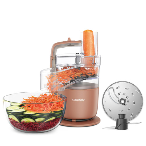 Kenwood, FDP22.130RD,  MultiPro Go Food Processor 650W - Clay Red