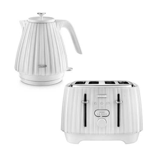 De'Longhi, KBD3001CTD4003W, Ballerina Set 4 Slice, White