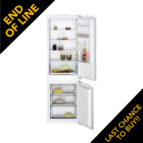 Neff, KI7861FE0G, Built-in Fridge-Freezer with freezer at bottom, White