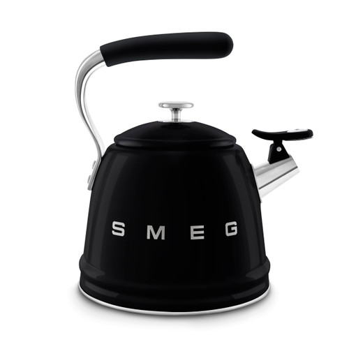 Smeg, WKF01BL, Whistling Kettle, Black