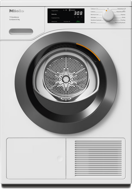 Miele, TED645WP, 9kg Heat Pump Tumble Dryer, White