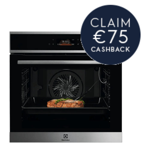 Electrolux, EOE8P09X, 71L Pyrolytic Multifunction Oven, Black