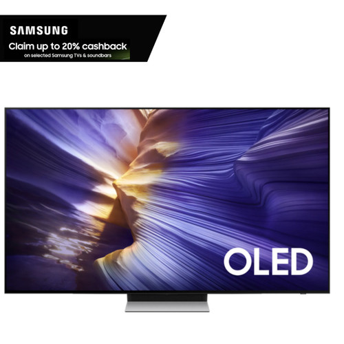 Samsung, QE48S90FAEXXU, 48" S90D Laser Slim Design OLED 4K HDR TV, Black