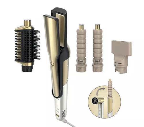 Shark, HD6041SUK, Glam Straight and Waves Multi-styler, Gold