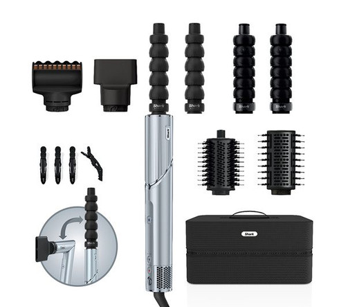 Shark, HD476WHUK, FlexStyle Air Styler & Hair Dryer, Limited Edition Glacial Blue