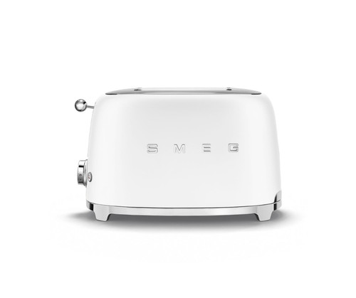 Smeg, TSF01WHMUK, Matte 2 Slice Toaster, White