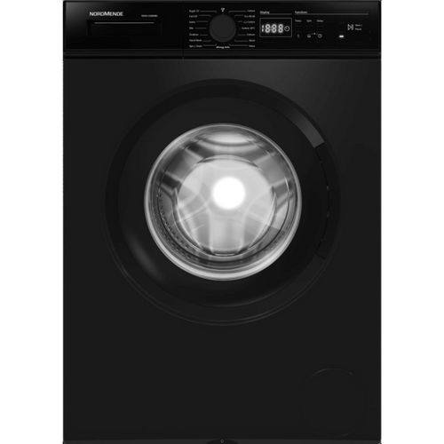 NordMende, WMA1280MBL, 8kg Washing Machine 1200 Spin A Inverter Motor Rated, Matt Black