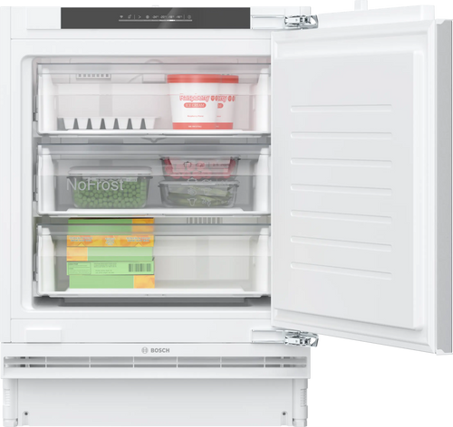 Bosch, GUN21VFE0G, Series 4, Built-Under Freezer, 82 x 59.8 cm, Flat Hinge, White