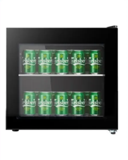 Powerpoint, P446MDBC-E, Glass Door Beverage Fridge 46L, Black
