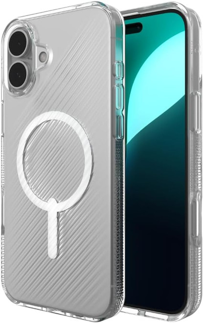 ZAGG, 702315011, Luxe Snap Graphene-Reinforced Case for iPhone 16 Plus (6.7-Inch), Clear