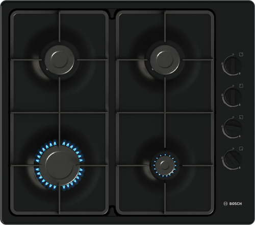 Bosch, PBP6B6K60, Series 2 60cm Black Enamel Gas Hob, Black