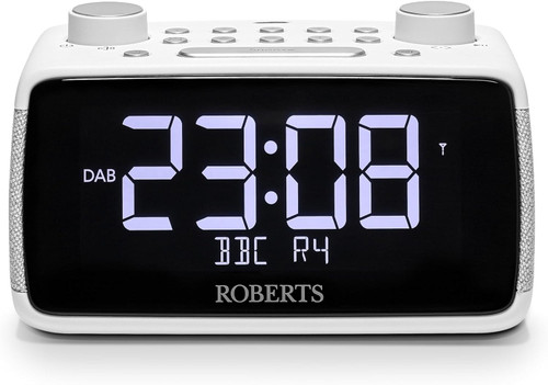 Roberts, ORTUS4W, Ortus 4 FM Dual Alarm Clock Radio, White