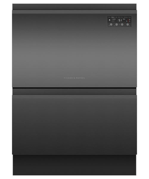 Fisher & Paykel, DD60D2HNB9, Series 7 Contemporary Double DishDrawer™ Dishwasher, Black