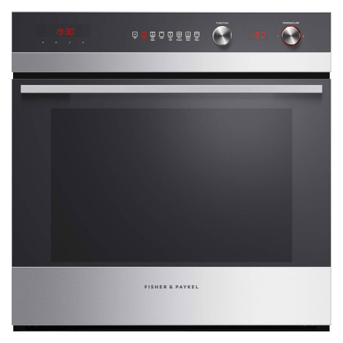 Fisher & Paykel, OB60SC7CEPX1, 60cm Single 7 Function Pyrolytic Built-in Oven - 72l, Stainless Steel