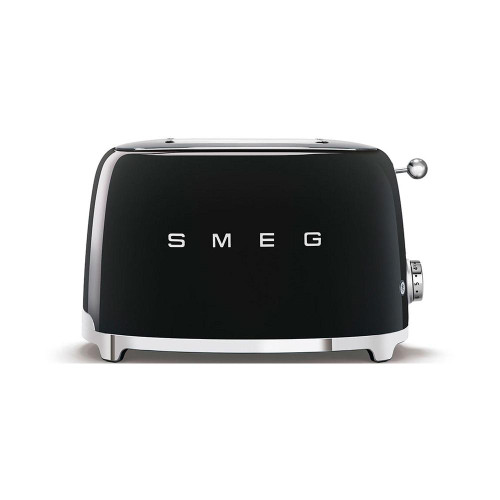 Smeg, TSF01BLUK, 50's Retro Style Aesthetic 2 Slice Toaster, Black