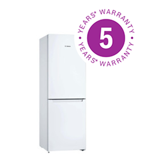 Bosch, KGN33NWEAG, Serie | 2 Free-standing Fridge-freezer With Freezer At Bottom, White