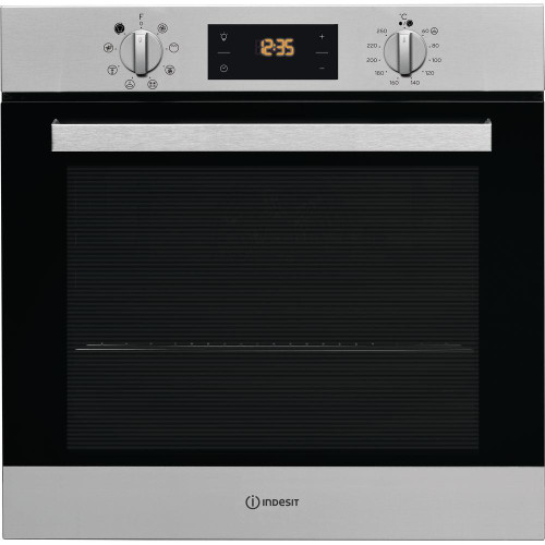 Indesit, IFW6340IXUK, Aria Electric Single Built-in Oven, Silver