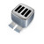 De'Longhi, CTL4003.GY, Blue Luminosa 4 Slice Toaster, Blue