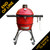 Ex Display Kamado Joe, KJ23RHC, Classic II Red with Cart, Side Shelves, Heat Deflector and Tools, Red