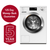 Miele, WEK365WCS, 10kg Honeycomb Drum with Pre-Ironing, White