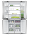 Fisher & Paykel, RF500QNUX1, Freestanding Quad Door Refrigerator Freezer, 79cm, 498L, Stainless Steel