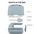 Kenwood, HMP40.000GY, QuickMix Go Hand Mixer - Storm Blue