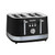Morphy Richards, 248020, Illumination Stainless Steel 4 Slice Toaster, Black Morphy Richards, 248020, Illumination Stainless Steel 4 Slice Toaster, Black