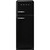 Smeg, FAB30RBL5UK, 60cm 50s Style Right Hand Hinge Freezer Fridge, Black