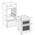 Hotpoint, DIH82DIX, 38/71L Catalytic and Multi-Function Electric Double Oven, Multi