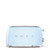 Smeg, TSF02PBUK, 4 Slice Long Slot Toaster, Blue