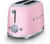 Smeg, Tsf01pkuk, 50's Retro Style Aesthetic 2 Slice Toaster, Pink