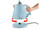 De'Longhi Argento Flora Blue Kettle