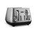 De'Longhi, CTI4003.M, Distinta X Silver Stainless Steel Four Slot Toaster