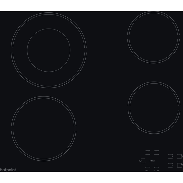 Hotpoint, HR612CH, Electric Hob, Black Hotpoint, HR612CH, Electric Hob, Black